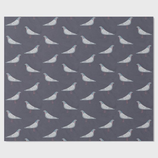 Pigeon Pattern Cadeaupapier (Vlak)