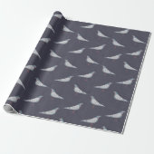 Pigeon Pattern Cadeaupapier (Uitgerold)