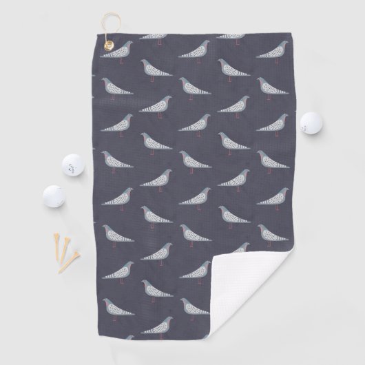 Pigeon Pattern Golfhanddoek (Insitu)
