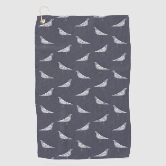 Pigeon Pattern Golfhanddoek (Voorkant)