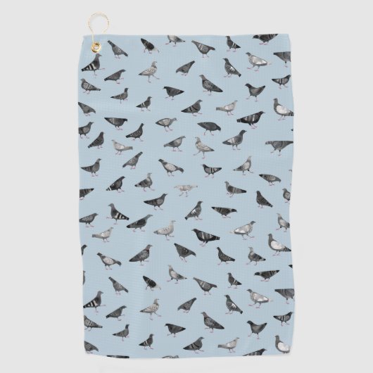 Pigeon Pattern Golfhanddoek (Voorkant)