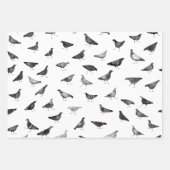 Pigeon Pattern Inpakpapier Vel (Voorkant)