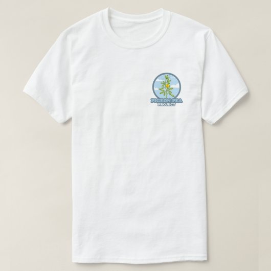 Pigeon Pea Project: Schouder Logo T-shirt (Design voorkant)