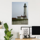 Pigeon Point Lighthouse Afdrukken Poster (Thuiskantoor)