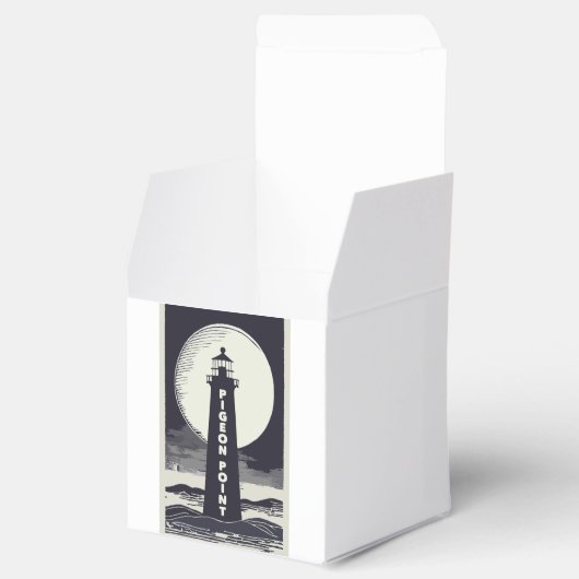 Pigeon Point Lighthouse California Moon Bedankdoosjes (Geopend)