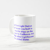 Pigeon Point Lighthouse, Pigeon Point Light Sta... Koffiemok (Voorkant links)