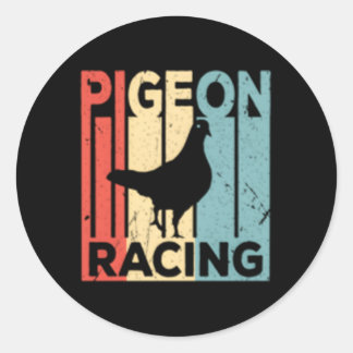 Pigeon Racing Ronde Sticker