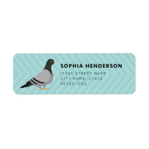Pigeon Return-adreslabels Etiket