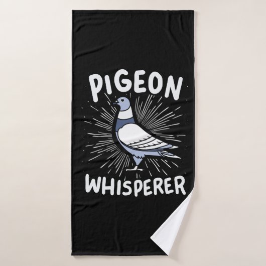 Pigeon Whisperer (Serviette de bain)
