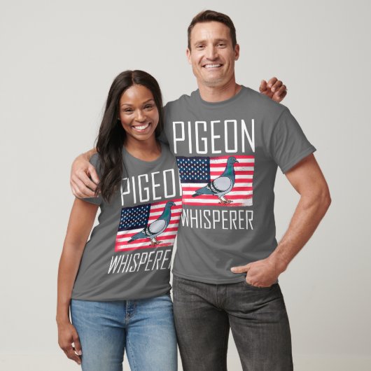 Pigeon Whisperer - Amerikaanse vlag T-shirt (Unisex)