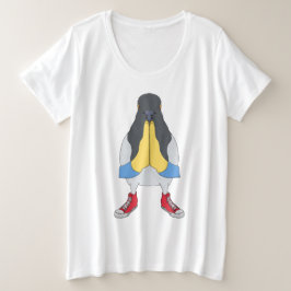 Pigeon with Shoes Grote Maat T-shirt