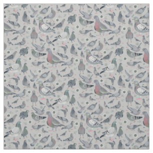 Pigeons Animal Birds Novelty Verbindingsgordijn Stof