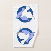 Pigeons de Noël (Serviette à main)