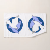 Pigeons de Noël (Serviette à main)