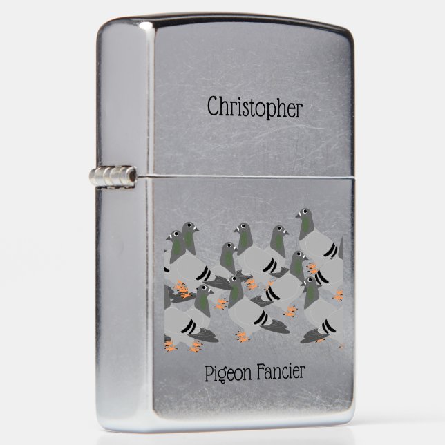 Pigeons Design Zippo Lighter (Rechts)