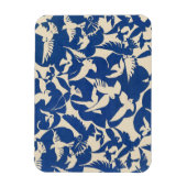 Pigeons in het witte en blauwe Rijksmuseum Amsterd Magneet (Verticaal)