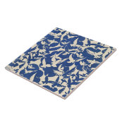 Pigeons in White and Blue Tegeltje (Zijkant)