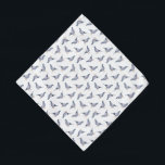 Pigeons Pet Bandana<br><div class="desc">Ce design présente un joli motif pigeon gris.</div>