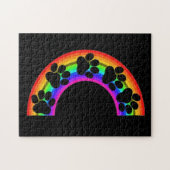Piges De Puzzle Sur Un Arc En Ciel (Horizontal)