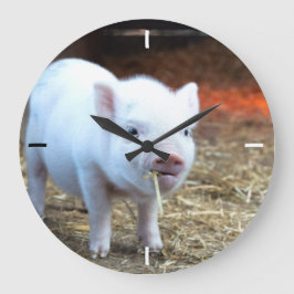Piggin' Out Boerderij Life Wall Clock Grote Klok