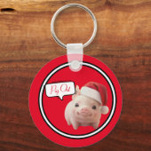 Piggin' Out Vakantie Sleutelhanger (Voorkant)