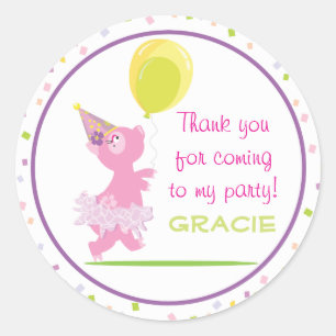 Piggy Anniversaire - Favoriser Sticker