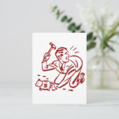 Piggy bank briefkaart (Staand voorkant)