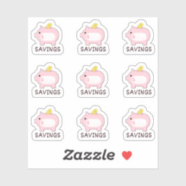 Piggy Bank Geld Besparing Tracker Mini Bujo Planne Sticker