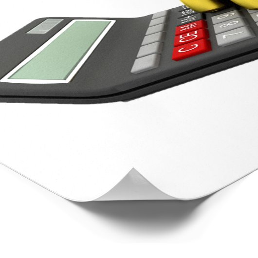 Piggy Bank Sur Une Affiche Calculatrice (Coin)