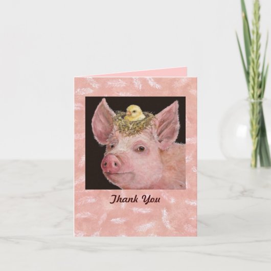 Piggy bedankt jullie notiecard (Voorkant)