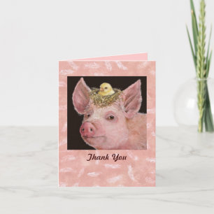 Piggy bedankt jullie notiecard