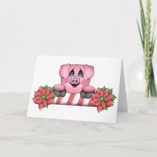 Piggy Christmas Kaart