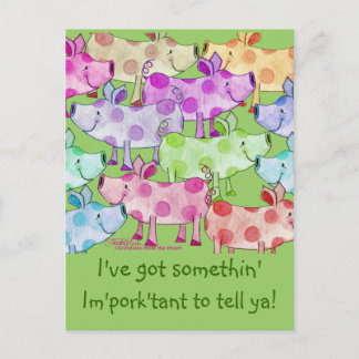 Piggy Collage Briefkaart