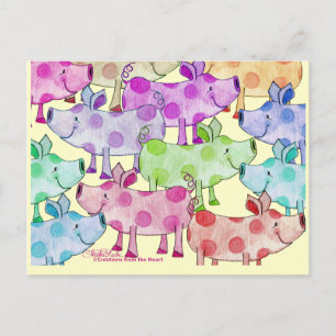 Piggy Collage Briefkaart