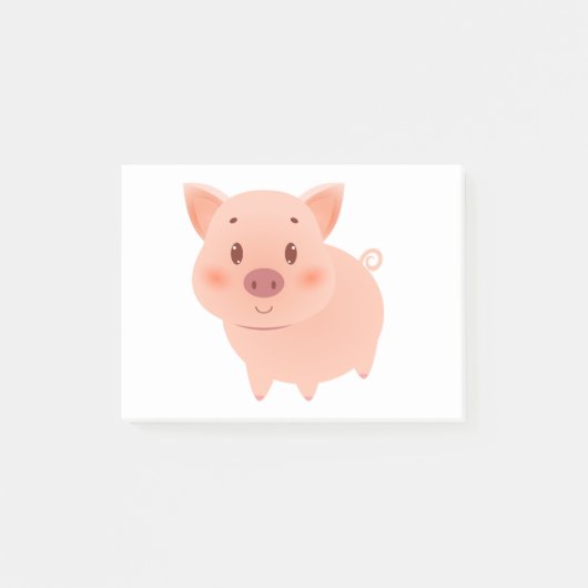 Piggy Cute Post-it® Notes (Voorkant)