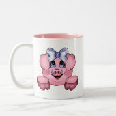 Piggy Face Mok (Links)