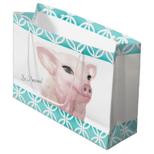 Piggy Gift Bag "Zo waardevol" Groot Cadeauzakje