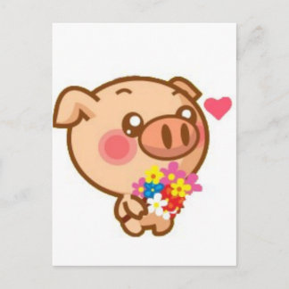 Piggy in Love Briefkaart