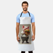 Piggy mangeant un tablier de hamburger (Porté)