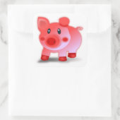 PIGGY PIGLET VIERKANTE STICKER (Tas)