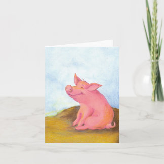Piggy Pinkles / Notecards Kaart