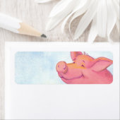Piggy Pinkles / Return Address Label (Insitu)