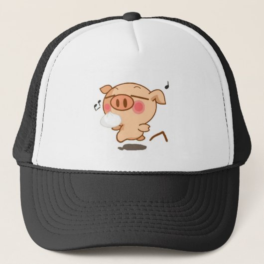 Piggy Pirouettes Trucker Pet (Voorkant)