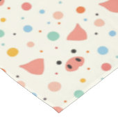 Piggy & polka dots tafelkleed (Gekanteld)