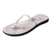 piggy roze geometrisch teenslippers (Schuin)