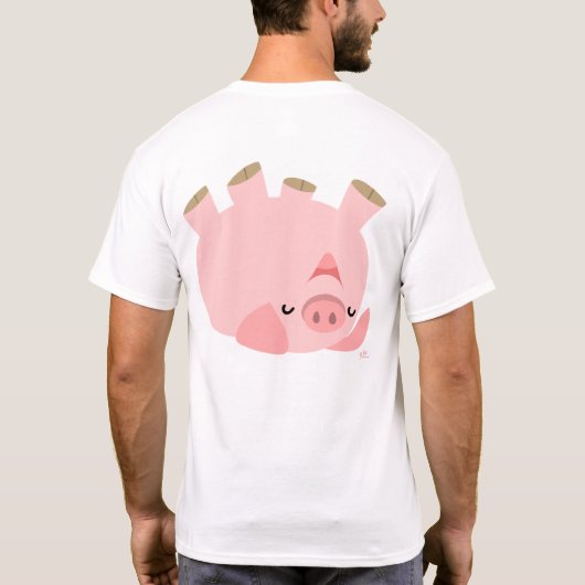 Piggy s'amuse t-shirt (design sur le dos) (Dos)