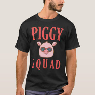 Piggy Squad Pig Animal Farming Boerderij T-shirt