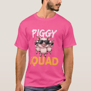 Piggy Squad Varken Liefhebber Grappige Verjaardag T-shirt