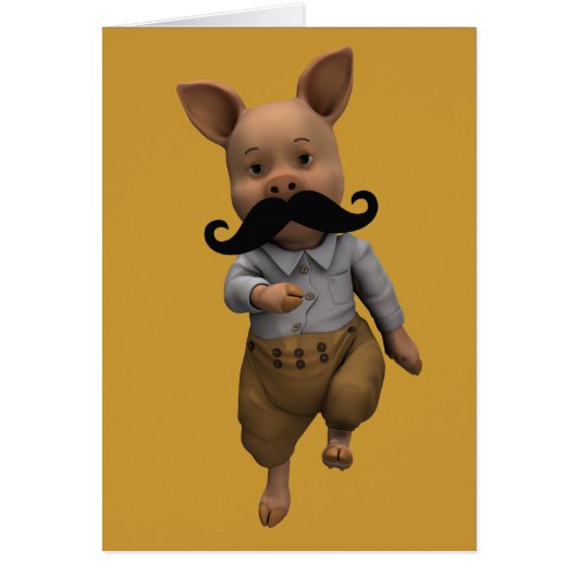 Piglet Avec Moustache (Devant)