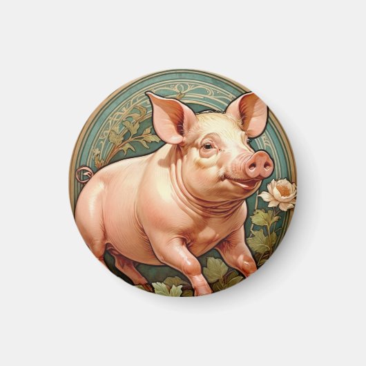 Piglet Coaster Magneet (Voorkant)